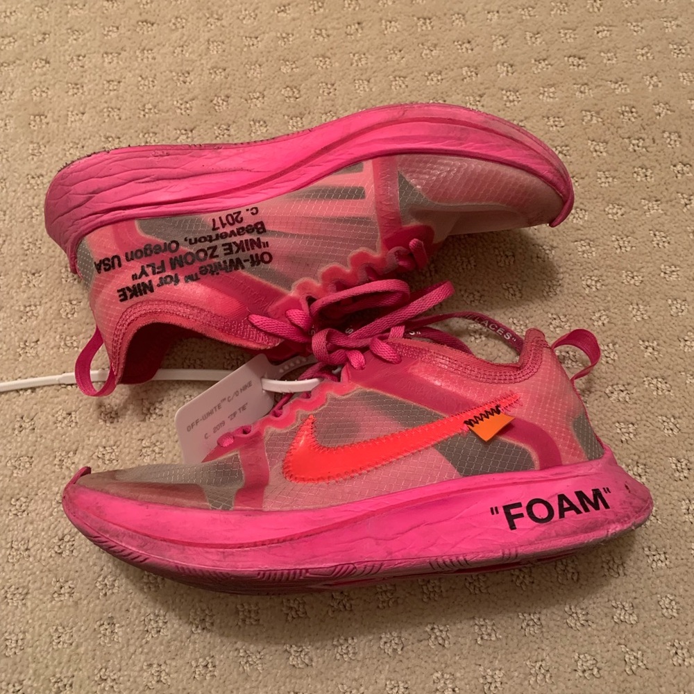 off-white pink sneakers